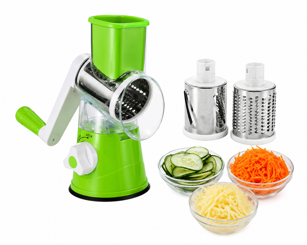3-in-1 Multifunction Vegetable Cutter & Rotary Slicer