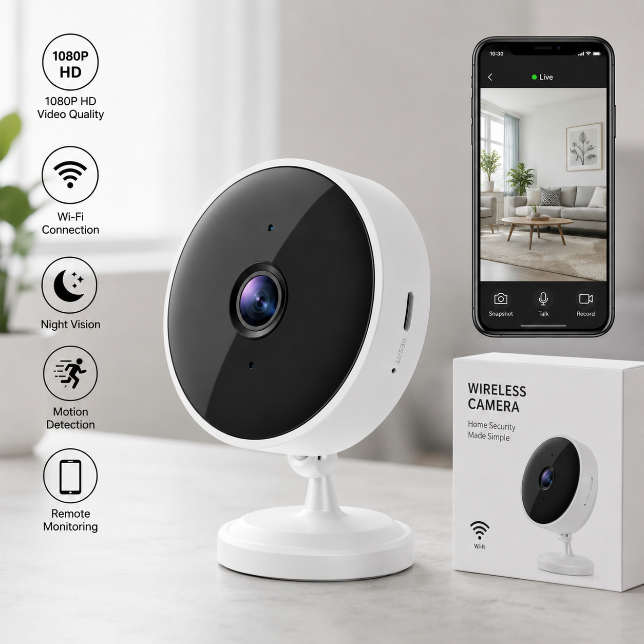 A9 Mini Wireless Security Camera 1080P HD WiFi Smart Home CCTV Camera